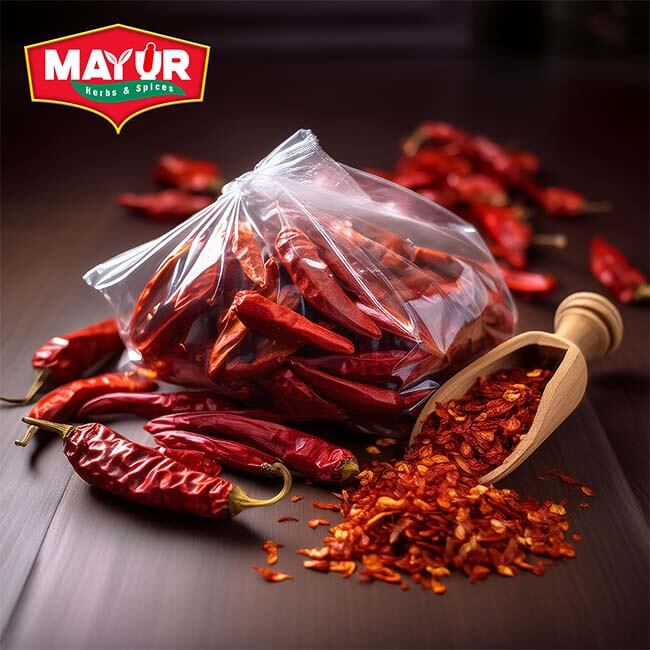 Whole Dried Red Chillies -With Stem